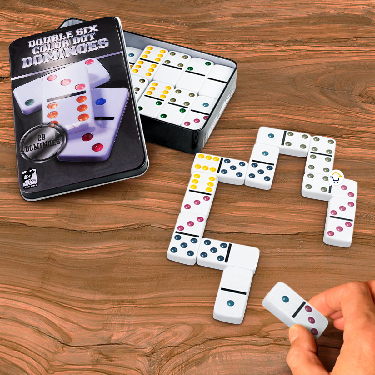 Miniatura 8 de Domino Juego De Mesa Caja Metalica J003